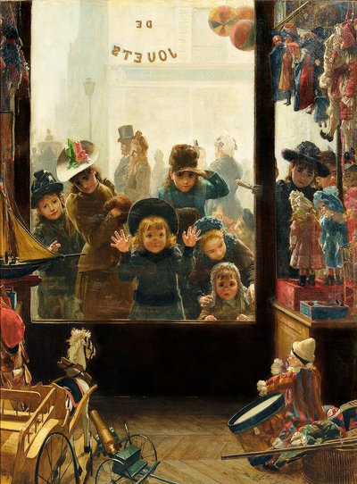 Das Schaufenster des Spielzeugladens von Timoleon Marie Lobrichon